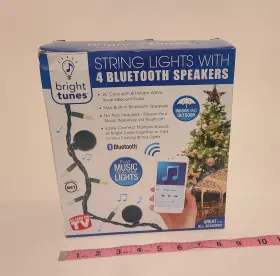 Brt200gg80 Bright Tunes 26 Ft White String Lights 4 Bluetooth Speakers Indoor Outdoor