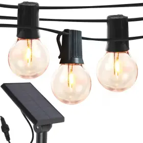 Brightech 445022367343 Ambience Pro 12-light 27 Ft. Outdoor Solar 1w 3000k Led G45 Globe Bulb String-li