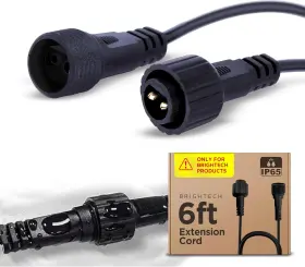 Brightech 445047660696 Ambience Pro Waterproof Extension Cable For Solar Outdoor String Light