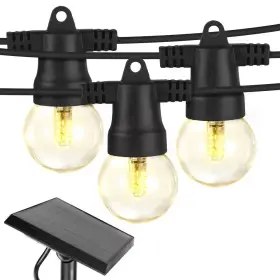 Brightech 744110724608 Ambience Pro 12-light 27 Ft. Outdoor Solar 1w 3000k Led G40 Globe Bulb String-li