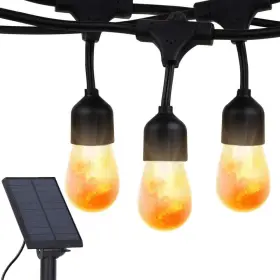 Brightech 850012486060 Ambience Pro 12-light 27 Ft. Outdoor Solar Powered 1w 2200k Warm Led S14 Edison