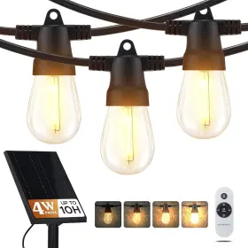 Brightech 850040667653 Ambience Pro Super Bright Solar - 48ft Remote Control Outdoor String L