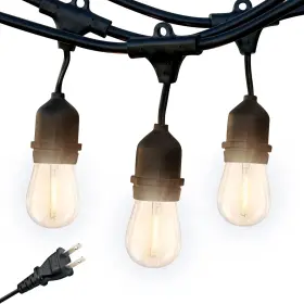 Amb-1w-48 Brightech Outdoor 48 Ft. Led Edison Bulb Hanging String Light By Ambience Pro