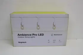 Amb-2w-wht Brightech Ambience Pro 15 Bulb 48 Ft Weatherproof Led String Lights White Edison
