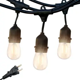 Pro11s14bk Brightech Ambience Pro Waterproof Led Outdoor String Lights - Hanging 48 Ft Pro11s14bk Brightech Ambience Pro Waterproof Led Outdoor String Lights - Hanging 48 Ft