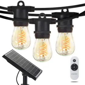 Sprl-slr27-tst Brightech String 12light Outdoor Solar 4w Led Remote Control Filamentbulb Spiral