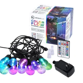 91241112 Brightlux 24ft 12 Light Color Flow String Outdoor Led Filament Etl