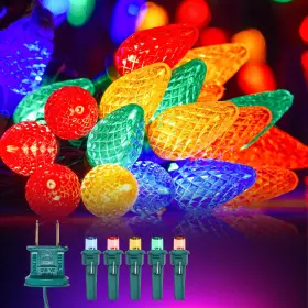 Brightown 206653 C9 Led Christmas Lights Outdoor 68ft 100 Waterproof Multicolor