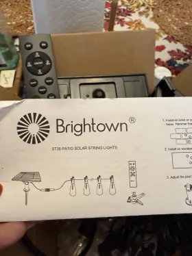 Brightown 313049176170 Outdoor Patio Yard String Lights New