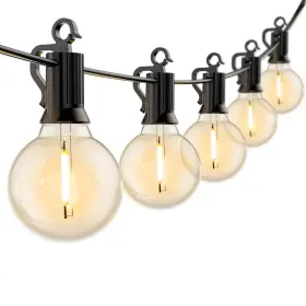 Brightown 431269470174 Outdoor String Lights Hanging Globe Patio With 50 G40 Shatterproof Bul