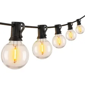 Brightown 736020747365 Led Globe String Lights Outdoor G40 25feet With 27 Shatterproof Clear Glo