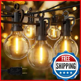 B09tgsqkrf Brightown Outdoor String Lights 50ft 25 G40 Bulbs Shatterproof Patio Ip
