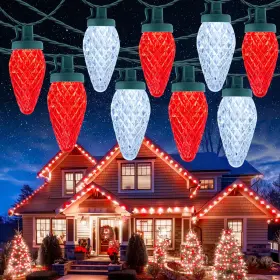 B0dznqtchr Brightown C9 Christmas Lights Outdoor 114ft 150 Led Waterproof String Light With Timer