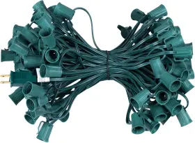 E17-12 Brightown Fyo100/2 C9 Light Strand 100 Ft For Spacing Outdoor String Christmas
