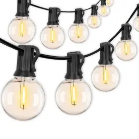 Gypc025lau Brightown 25ft G40 Outdoor String Lights With 25 Clear Bulbs - Black Gypc025lau Brightown 25ft G40 Outdoor String Lights With 25 Clear Bulbs - Black