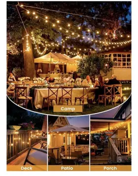 X000qm4yrd Brightown Lights 25 Ft Indoor/outdoor Globe Incandescent G40 Bulbs Free Ship