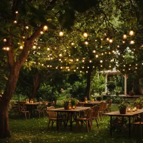 Dl-bs15ww Brilliant Brand Lighting 50 Foot Hanging Mount Led Bistro Deck Patio Light Set - Warm White