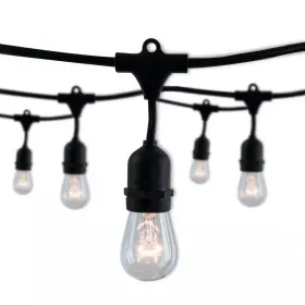 Bulbrite 313113581558 Outdoor/indoor 48 Ft. Plug-in S14 Incandescent Black String Light With Clear Bul