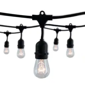 Bulbrite 445014497485 Outdoor/indoor 14 Ft. Plug-in S14 Incandescent Black String Light With Clear Bul