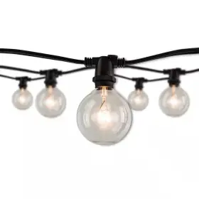 Bulbrite 445052091072 Outdoor/indoor 14 Ft. Plug-in G16 Black String Light With Clear Incandescent Bul
