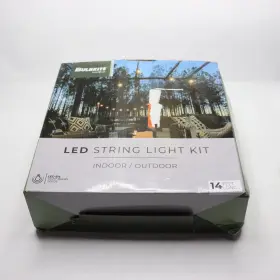 812143 Bulbrite String Light Kit Plug In Led Edison Bulb 14-ft