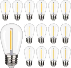 Ceinbota 705353951244 Shatterproof&waterproof S14 String Light Bulbs Led Patio Lights