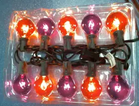 9762287 Celebrations 03263 Orange/purple Globe Light String Fs