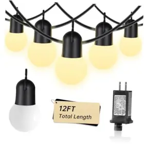 Yj-b-01 Chinese Yujian 12ft Warm White Led Outdoor String Light Waterproof Terrace With Yellow