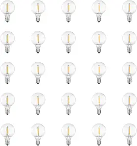 Chysuper 711181688016 Led Replacement Bulbs For Outdoor String Lights 25 Pack G40