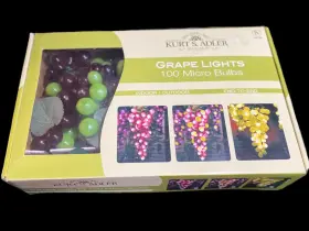 Hx-100 Corelife Hx-100/5fa Kurt Adler Grape Patio Lights Party Wine Arbor Purple Green 100 Micro Bulbs