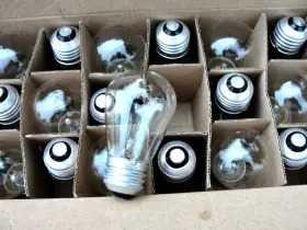 S14clrepl Country Lamp And Light Box Of 18 S14 Clear 11w E26 Base Commercial String Replacement Bulbs