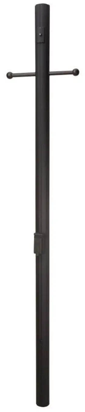 Z8994-tb Craftmade 647881069469 84 Inch Fluted Direct Burial Post Textured Matte Black