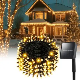 B0crr1s7kv Dailyart 82ft 200 Led Warm White Outdoor Solar String Lights Waterproof