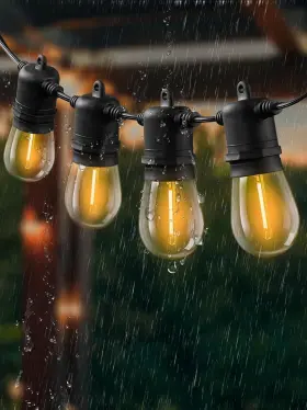 B0cbrwbj7w  Damaing Outdoor String Lights 96ft Patio With 32 Shatterproof S14 Led Edison Bulb