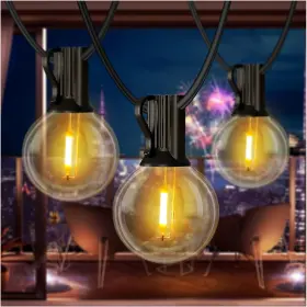 Daybetter 445022832827 10ft Outdoor String Lights Waterproof Plug In Indoor G40 Globe Led Pa