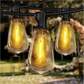 Daybetter 696585708716 Outdoor String Lights 100ft 2200k Waterproof Led Edison Outside 34