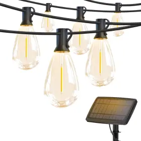 Wdss1211h24-nsus Daybetter Solar Outdoor String Lights 100ft S14 Led Connectable Patio Wi