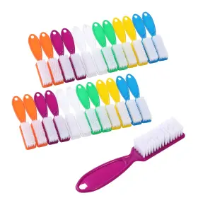 Daygos 631514382025 24pcs Handle Grip Nail Brush - 24 Count Pack Of 1 Multi-colored