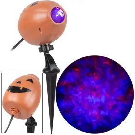 226044 Decor Fireblaze Purple And Orange Projector Lights - Halloween Outdoor
