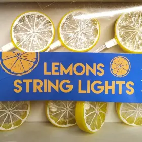 10835 Dei Lemons String Lights Set Of 10 8.5 Ft Length Indoor Outdoor New Sealed Bo 10835 Dei Lemons String Lights Set Of 10 8.5 Ft Length Indoor Outdoor New Sealed Bo