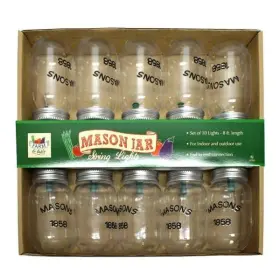 Dei 747552501516 Mason Jar String Light Set
