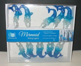 Dei 747552700308 Mermaid String Lights Patio Camping Indoor Outdoor 10 8.5 Inch Long