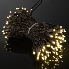 11ssl017-5mm50fx4-38 Delight 200ft Christmas String Lights Ip65 Waterproof Ul Commercial Brown Rope