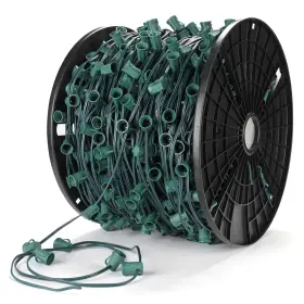 11ssl019-sp1000f-04 Delight Commercial 1000ft C9 Christmas Light Spool Set Ul Listed Sockets