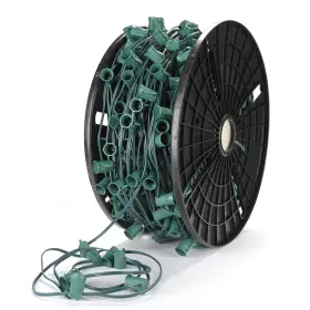 11ssl019-sp500f-04 Delight Commercial 500ft C9 Christmas Light Spool Set Ul Listed Sockets