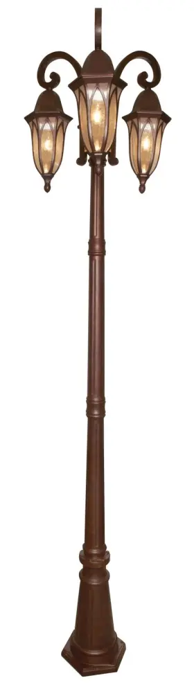 20613-bac Designers Fountain 3 Light Head Cast Aluminum Post - Copper