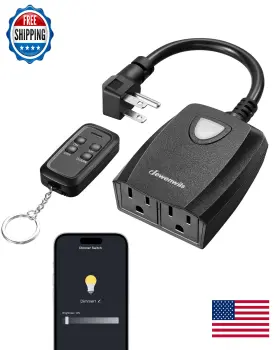 B0d7vx8v8z Dewenwils Outdoor Smart Dimmer For String Lights Remote And App Control Alexa