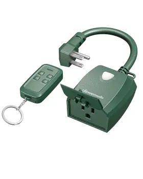 B0dqkt3s3k Dewenwils Outdoor Dimmer For String Lights Remote Weatherproof Led Tungsten