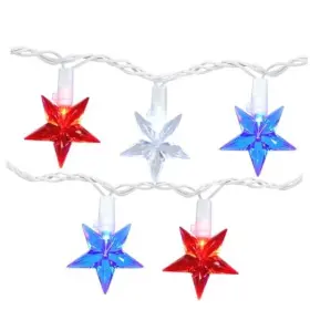 50led-red Dongguan Fuxing Lighting & Gift Co Ltd 796229045044 50 Led Red White Blue Star Lights 18.5ft 4th Of July 50led-red Dongguan Fuxing Lighting & Gift Co Ltd 796229045044 50 Led Red White Blue Star Lights 18.5ft 4th Of July