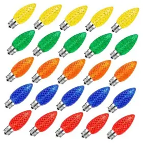 C3810-s14an-1901-std Dongguan Guanyi Light-deocration Co Ltd 25 Packs C9 Led Christmas Bulbs Count Pack Of 1 Multi-colored